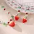 Conjunto de joyas de fresita (collar + aretes) - comprar en línea