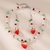 Conjunto de joyas de fresita (collar + aretes) en internet