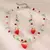 Conjunto de joyas de fresita (collar + aretes) - comprar en línea