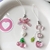 Strawberry Pink Keychain