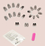 Uñas Press On Black Y2K - comprar en línea