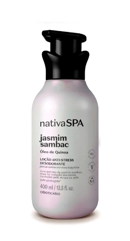 Loção Hidratante Desodorante Corporal Anti-stress Nativa SPA Jasmim Sambac, 400ml