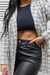 Blazer Oversized Xadrez Azul - Tulia