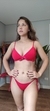 Calcinha Amarrar Dupla Face Vermelho com Rosa - comprar online