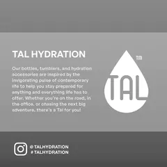TAL Stainless Steel Rowan Tumbler with Straw 24 fl oz, Black, 1 each Double-Wall Insulation: Keeps drinks cold for up to 48 hours and stays condensati - comprar en línea