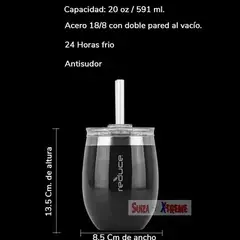 Termo Reduce Cold-1 Chiller 20oz/590 Ml Alta Calidad Naranja - El Bro - Tienda Articulos Cristianos