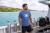 Camiseta estonada azul "Super poder" – Aventtura-X ( 100% algodão ) - comprar online