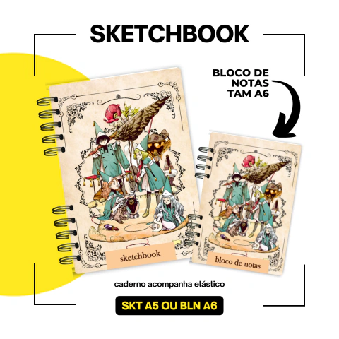Caderno sem Pauta Aprendendo Magia / Magia Escrita / Atelier
