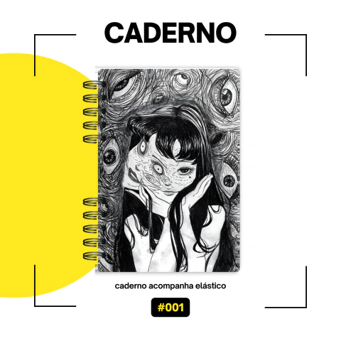 Caderno Junji Ito Tomie Uzumaki - Adorno Geek