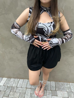 Cropped Mia - Estampado - PpBlue