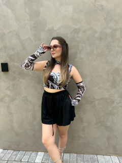 Cropped Mia - Estampado - comprar online