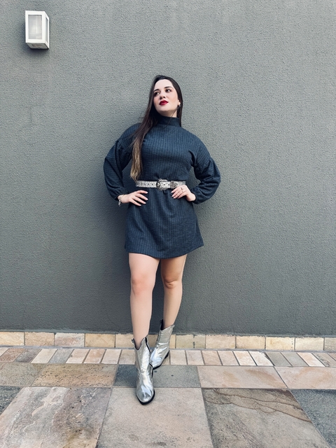 Vestido Clarice Cinza