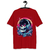 Camiseta justa Headset skull na internet
