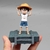 Mini: One Piece Battle Luffy Action Figure, mach 5, Nika Estátua - loja online