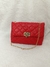 Bolsa vermelha - Crossbody com alça de corrente dourada