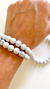 Pulseira de Howlita esferas de 8mm - Paz, Harmonia, Paciência na internet
