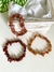Kit Pulseiras Alegria e Vitalidade - Jaspe Vermelho, Cornalina e Jade Laranja