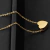 Collar Mujer Corazón Oro de Acero Inoxidable en internet