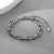 Pulsera Hombre Eslabones en U Plata de Acero Inoxidable en internet
