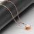 Collar Mujer Corazón Rose de Acero Inoxidable - comprar en línea