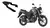 Parrilla Articulada para Yamaha FZ 2.0 – Portabultos Ajustable en Acero Negro