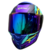 Casco XTRONG XTR-820 Llamas Turquesa Mate (L) – Integral con Doble Visor