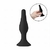 Plug Anal Cônico em Silicone com Ventosa - Tamanho 12.5x3.2