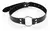 Mordaça Choker com Anel de Metal - Preto