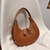 Imagem do Bolsa Feminina Hobo de Couro Meia Lua