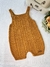Romper Tricot Trança - Mostarda - comprar online