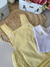 Jardineira + Blusinha - Amarelo Poá - comprar online
