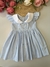 Vestido Ysabelly - Xadrez Azul Bebê