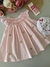 Vestido Casinha de Abelha - Rosa Bebê Poá - Cheiro do Campo Baby
