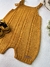 Romper Tricot Trança - Mostarda - comprar online