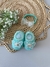 Conjunto Sapatinho Borboletas - Verde Água - comprar online