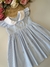 Vestido Ysabelly - Xadrez Azul Bebê na internet
