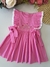Vestido Floral Eloá - Rosa Pink - loja online