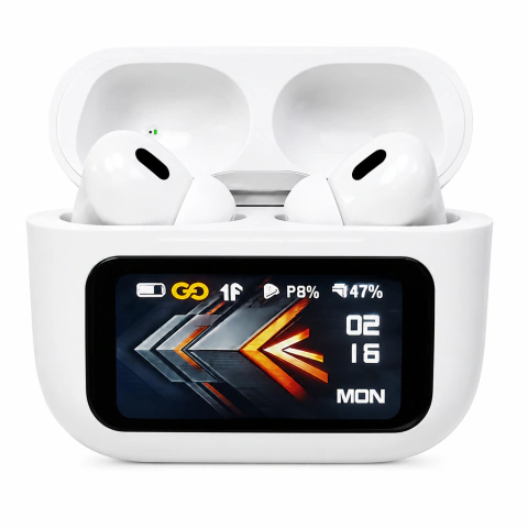Auriculares Bluetooth A9 Pro con Pantalla