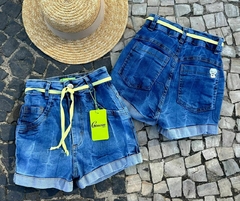 SHORT C/ CINTO VERDE - loja online