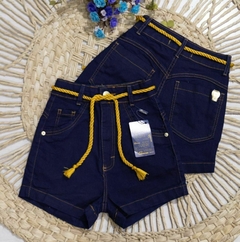 SHORT JEANS C/ CORDINHA AMARELA - comprar online