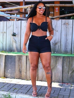SHORT JEANS PRETO - BAZEZI FASHION