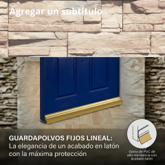 BOTAAGUAS GUARDAPOLVOS DE ALUMINIO PARA PUERTA AUTOMATICO 90CM 1PZ en internet