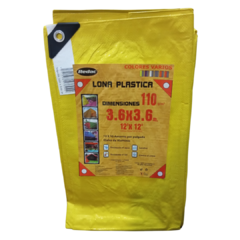 LONA DE POLIETILENO 110GR USO MEDIO 3.60 x 3.60M 1 PZ