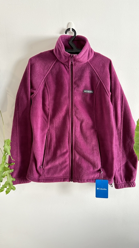 Columbia Jaqueta Feminina Aveludado Fleece Púrpura