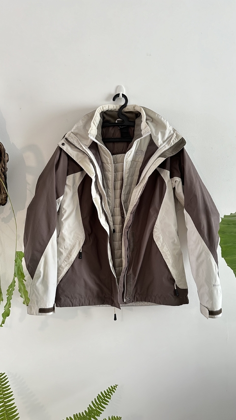The North Face Jaqueta Duas Camadas Cinza / Marrom Feminino P