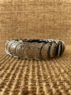 Cinto Metálico Moedas (Prata) - comprar online