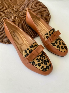 Mocassim Animal Print (Caramelo e Onça) - comprar online