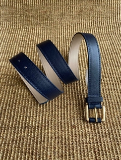 Cinto fivela Quadrada (Azul Marinho)
