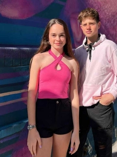 Top glam (fucsia - negro) | BAXX - comprar online