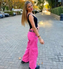 Jean wide leg (fucsia) | SOCIPPO - comprar online